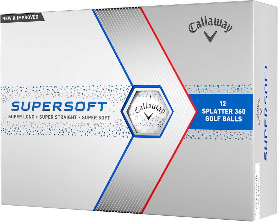 Callaway Golf Supersoft Golf Balls (2023, Blue Splatter)