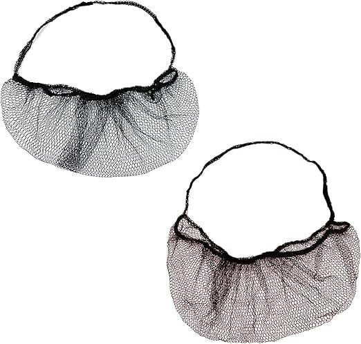 100pcs Beard Nets Disposable Nylon Protective Beard Covers with Single Loop for Men Food Service Safe Clean Work Environment (Black)