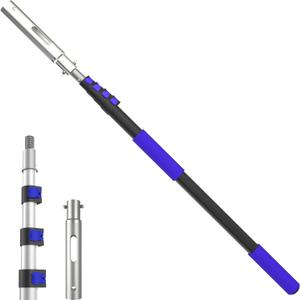 Swimming Pool Pole, Upgraded 16FT Professional Telescopic Extendable Pool Pole Aluminium Heavy Duty, Adjustable Length 4 to 16 Feet, Universal Pole for Skimmer Nets, Brushes and Vacuum Heads