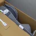 Mynt Gray Back Massager for Chair with Heat for Deep Tissue, Mesh Shiatsu Massage Chair Pad with 4 Deep Kneading Nodes, Heated Back Massage with a Seat Cushion