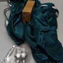 Sensory Swing for Kids with 360° Swivel Hook, Saggy-Resistant Double-Layer Fabric Indoor/Outdoor Cocoon Therapy Swing for Autism, Yoga & Play (Dark Green (360 Rotatable))