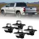 4 Pack Tie Down Anchors Truck Bed Side Wall Anchors for 2000-2013 Tundra Retractable with Different Doors and pop Out Rail Cap Covers