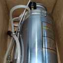 Happybuy 2 Gallon Stainless Steel Sprayer, 20" Wand & 3FT Reinforced Hose, Hand Pump Sprayer with Pressure Gauge, Safety Valve & Adjustable Nozzle, Weed Sprayers for Lawn, Gardening &Sanitizing1