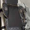 Neck and Back Massager with Heat - Shiatsu Full Back Walking Massager with Deep Kneading & Seat Cushion Vibration for Chair and Home, Pain Relief, Dual-Neck Detachable and Height Adjustment (Black)