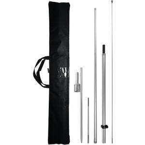 11FT Fiberglass Feather Flag Pole Kit with Ground Spike & Carry Bag