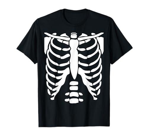 Skeleton | Halloween Costume Rib cage Anatomy T-Shirt, M