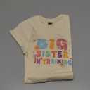 Big Sister Shirt for Baby Girls Cotton T-Shirt Short Sleeve Tops Toddler Baby Announcement Tees Outfits, 5-6 Years