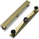 48" Linear Shower Drain, Brushed Gold 304 Stainless Steel