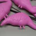 JOYIN 3 Pack Large Pink Flamingo Yard Decorations, Medium Plastic Lawn Flamingo Ornament Stakes with Rubber Coating Metal Legs for Yard, Garden, Luau Party Gift (11in x 20in)