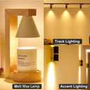 Vinaco GU10 Halogen Bulb Dimmable, GU10+c 110V 50W Candle Warmer Lamp Replacement, MR16 GU 10 50W Halogen Bulb 120V, 50 W MR16 with Glass Cover for Track&Recessed Lighting, 2800K Warm White, 6 Pack