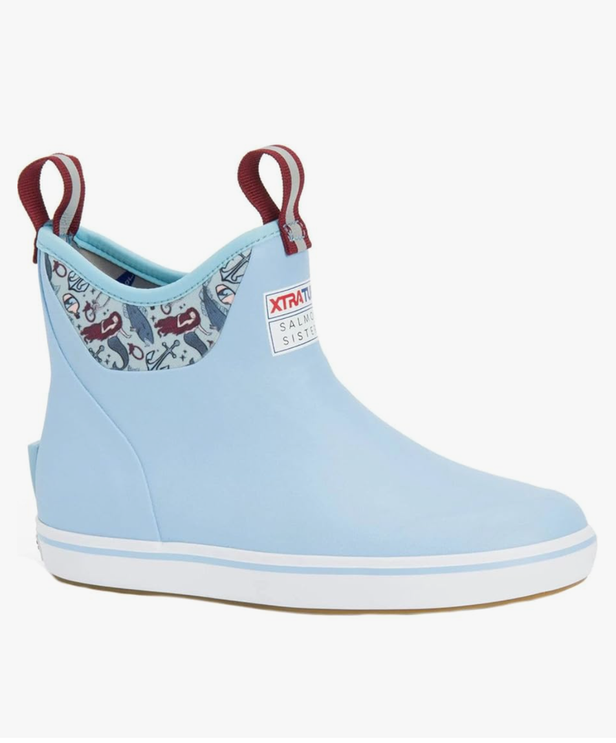 Xtratuf Women's 6 Inch Ankle Deck Boot 8, Light Blue