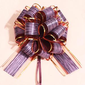 6PCS Large Pull Bows - Wedding, Party, Holiday & Occasion Gift Wrapping Bows (Blue, Brown)