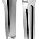 Goldfire Motorcycle Handlebar Risers, 8" Straight Challenger Riser Extension Kit, 1'' Handle Bar Risers Fit for Harley Dyna, Sportster, Low Rider,Street bob (8" Chrome)