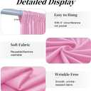 50ft x 14ft Pink Backdrop Curtains, 10 Panels Wrinkle Free Soft Fabric Drapes Back Drop Cloth for Wedding Party Decor, Photo Backdrop for Baby Shower Birthday Stage Reception Lobby Decoration