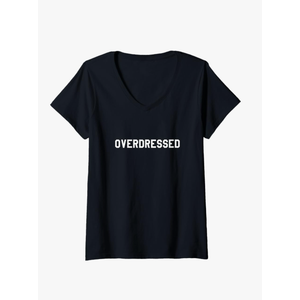Womens Overdressed V-Neck T-Shirt, L
