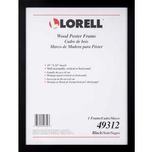 Lorell Wood Poster Frame, 18" x 24", Black