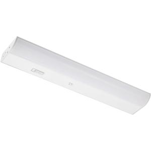 Maxxima 18 in. Hardwired LED Under Cabinet Bar Light, 700 Lumens, 5 CCT
Color Temperature Slide Control, 2700K/3000K/3500K/4000K/5000K, Kitchen & Indoor Lighting Fixture, White, On/Off Switch, ETL