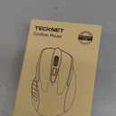 TECKNET Wireless Mouse, 2.4G Ergonomic Optical Mouse, Computer Mouse for Laptop, PC, Computer, Chromebook, Notebook, 6 Buttons, 24 Months Battery Life, 2600 DPI, 5 Adjustment Levels - Purple