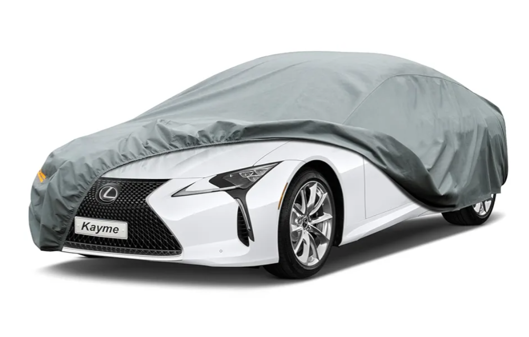 Kayme Heavy Duty Car Cover Custom Fit Lexus LC500 LC500h RC200t RC300 RC350 RCF, Waterproof All Weather for Automobiles, Full Exterior Covers Sun Rain UV Protection