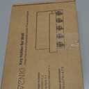 Lwenki Key Holder for Wall, Decorative Key and Mail Holder with Shelf Has Large Key Hooks for Bags, Coats  Paulownia Wood Key Hanger with Mounting Hardware (9.8W x 6.7H x 4.2D) (Burnt Wood)