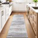 3x10 Washable Runner Rug for Family: Easy-to-Clean Runners for Hallway Entryway Bedroom - Stain and Water Resistant Rugs with Non-Slip Backing - Soft Low-Pile Carpet 10ft Beige Grey