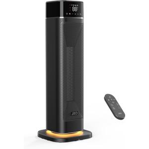 24" Heater Portable with Remote, Light, Oscillation,Mode, for Indoor