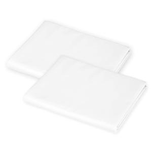 American Baby Company 2-Pack 100% Natural Cotton Percale Standard Daycare/Pre-School Cot Sheet, White, 23" x 51", Soft Breathable, for Boys and Girls