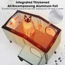 Heated Cat House Outdoor Cat House Insulated Large Elevated Weatherproof Feral Cat Shelter with Heated Pad, All-Round Insulated Cotton and Aluminum Foil Cat Shelter for Winter