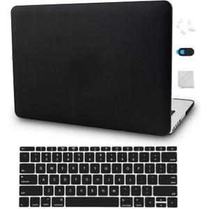 KECC Case Compatible with MacBook Air 13 inch Case A1932 Retina Display + Touch ID ltalian Leather Hard Shell + Keyboard Cover + Sleeve + Screen Protector + Webcam Cover 