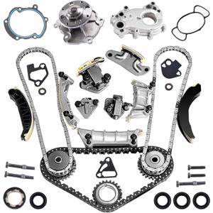 9-0753S 2.8L 3.0L 3.6L Timing Chain Kit With Oil Pump + Water Pump, Chain Guide Sprocket Tensione for Buick/for Pontiac/for chevy/for cadillac/for GMC/for Saturn/for Saab/for suzuki