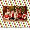 Party Greeting Christmas Picture Frame 4x6 Christmas Ceramic Photo Frame Decorations Holiday Christmas Xmas Gifts Vertically or Horizontally Suitable for Desktop Use (Red, Green and White)