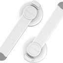 4our Kiddies Baby Toilet Lock (2 Pack) for Child Safety, Baby Proof Toilet Seat Lock with 2 Extra Pallet Fit for Most Standard Toilet, Easy Intallation Toilet Lid Lock with 2 Extra 3M Adhesive