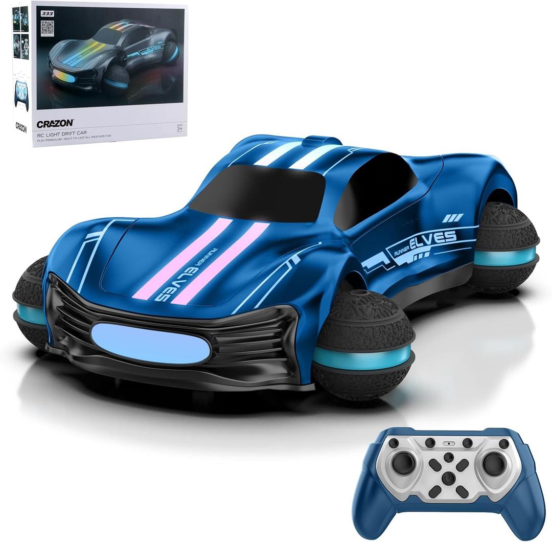Remote Control Car for Kid Age 3-5 6-8 8-12, RC Cars, Remote Control Drift Cars 360 Rotating with Lights, Race Car, 1:16 RC Truck, Toy Vehicle Gifts for Boys Girls Adults