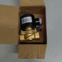 Beduan Brass Electric Solenoid Valve, 1/2" 12V Air Valve Normally Colsed for Water Air Gas Fuel Oil