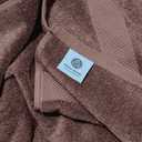 4 x White Classic Luxury Bath Towels Set of 4 Large - 700 GSM Cotton Ultra Soft Bath Towels 27x54 | Highly Absorbent and Quick Dry | Hotel Towels for Bathroom Luxury, Plush Shower Towels, Brown
