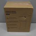 Mini Single Serve Coffee Maker for K Cup and Ground Coffee, Fast Brew One Cup Coffee Machine with Descaling Reminder and Water Window, 6 to 12 oz. Brew Sizes, Black (9.45 Inches)