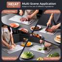 Titanium Cutting Board Set of 3, 100% Pure Titanium Cutting Boards for Kitchen, Non-Toxic, Double-Sided Chopping Boards for Raw & Cooked Food, Handles Included, Dishwasher Safe(M+L+XL)