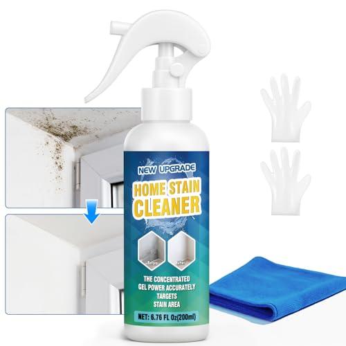Mold Stain Cleaner Spray, All-Purpose Stain Cleaner for Bathroom, Kitchen, Decks, Patios, Outdoors, Household Stain Remover Spray Best for Tile, Wall, Grout, Fences, Furniture, Sink, Brick 2 Pack