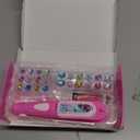 Hair Gem Stamper Kit,Bling Hair Jewels for Girls, Hair Styling Tool with Reusable Shining Diamonds, Christmas Birthday Arts & Crafts Gift for 5-12 Year Old Girl (Pink)