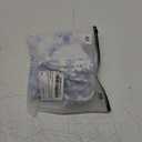 SHENHE Women's 2 Piece Bandeau Bikini Sets Floral Print Scalloped Boho Strapless Swimsuits (Medium, Blue and White)