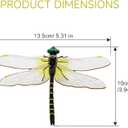 5 x 6 Pack Dragonfly Clip,Fake Dragonflies, Humming Bird Stakes Fake, Plastics Dragonfly for Garden Stakes Decor Yard Ornaments for Hat,Deer and Horse,Fly Scare Devices for Indoor Outdoor (6pck)
