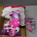 SULIFEEL Rainbow Unicorn 4 Size Adjustable Roller Skates for Girls Boys for Kids Ages 3-5 5-8 6-12 Children Skates Indoor Outdoor (Small - Little Kid)