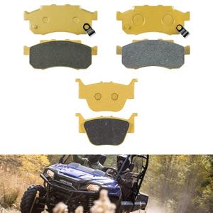 Heavy Duty Ceramic Front & Rear Brake Pads for 2014-2026 Honda Pioneer 700/500/520#06435-HN8-016 06452-HL3-A00 06451-HL3-A00 (3 Sets)