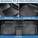 Joruoo-Floor Mats & Cargo Liner for 2017-2020 Ford Fusion, All-Weather Heavy Duty TPE Floor Liners Full Coverage Automotive for Fusion Accessories