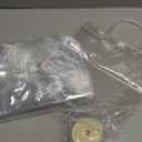 20PCS Clear Goodie Bags with Handles - Plastic Party Favor Bag Reusable Transparent PVC Totes for Christmas Easter Valentine Wedding and Birthday(Large Size 6.7 x 9 Inch)