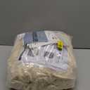 SureFit Dcor Stretch Pinstripe T-Cushion Chair Two Piece Slipcover, Form Fit, Polyester/Spandex, Machine Washable, Cream