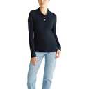 Aeropostale Women's Aero Uniform Polo Long Sleeve, M