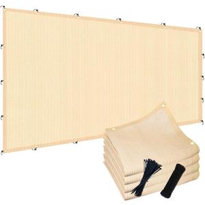 POYEE 90% Sun Shade Cloth, 8x20ft Pergola Shade Cover with Grommets
Outdoor Sun Shade Screen Fabric for Patio, Garden, Backyard, Deck, Porch, Beige
