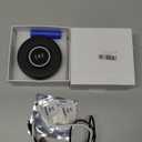 Security Camera Motion Activated with Wireless Charging, Dome Cams with Motion Detection, Night Vision, Local & Cloud Storage, Hd 1080P, Indoor Camera with Clock (Black)