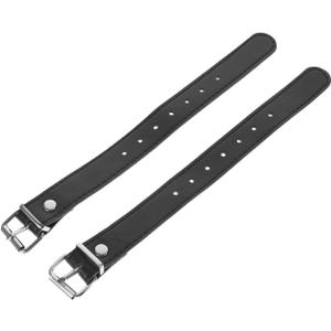 1 Pair of Bike Basket Strap Front Handlebar Storage Basket Strap Adjustable Leather Straps for Adult and Kids